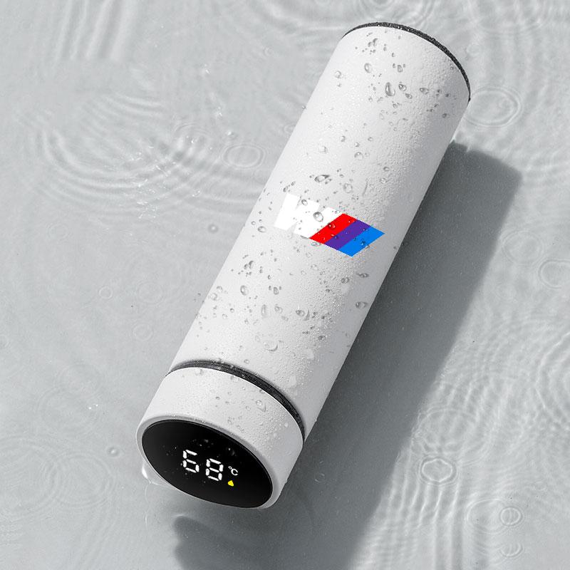 Car Smart Thermos Bottle With Temperature Display Coffee Cup For BMW M E34 E36 E60 E90 E46 E39 E70 F10 F20 F30 X5 X6 X1 M3 M5 M6 E71 F01 F02 F87