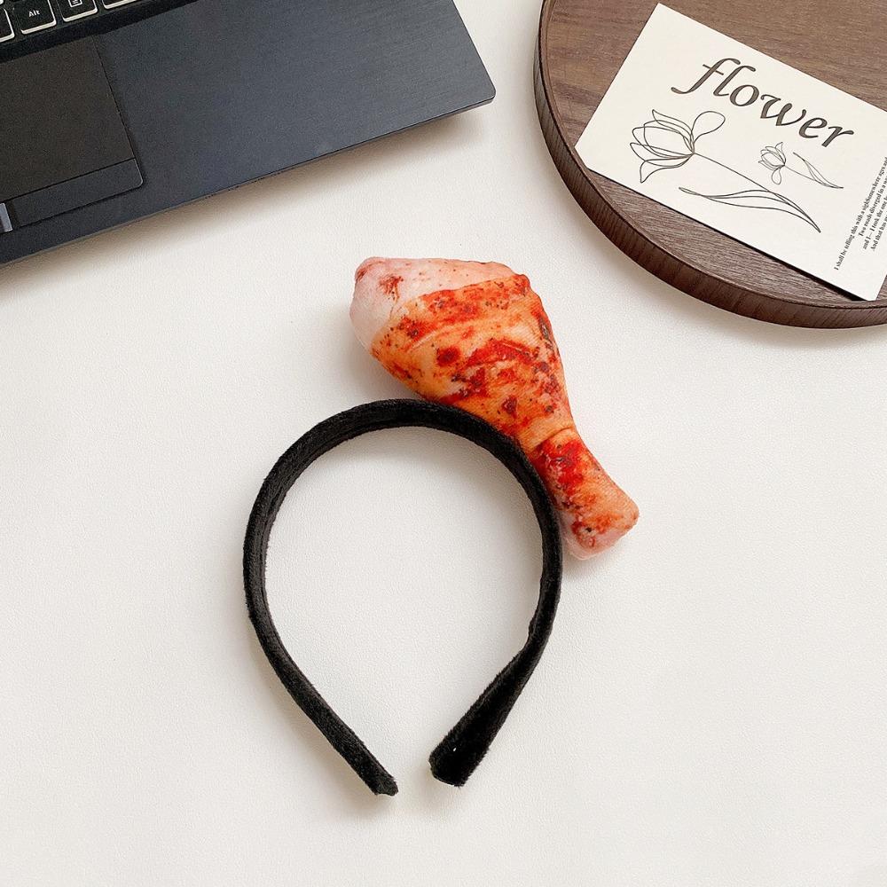 

Bone Simulated Food Headband Fried Egg Strawberry Imitation Vegetable Hairband Hotdog Hair Clip Hairpins Party Hair Accessories