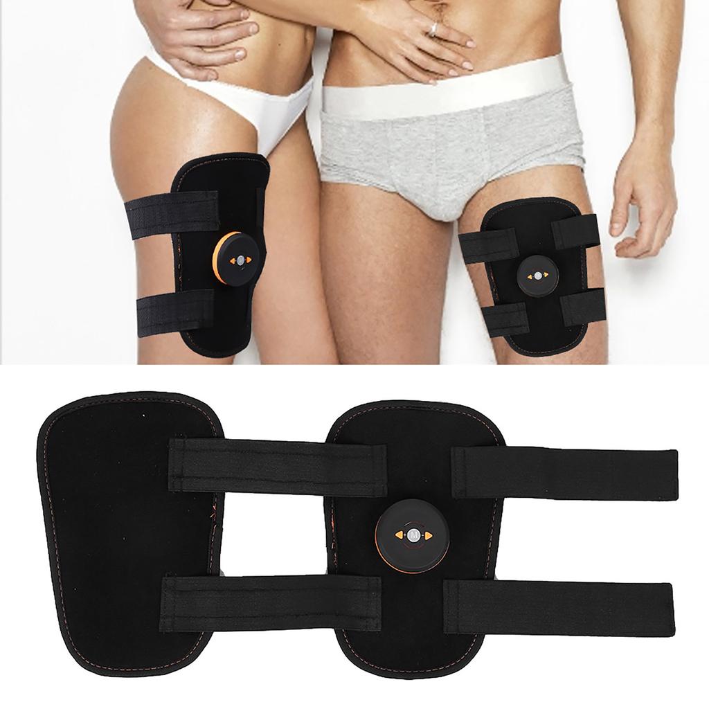 Haushalts Muskel Trainer EMS Bein Oberschenkel Muskelmasse Massagegerät Stimulator Fitnessgürtel (Oranger Host)