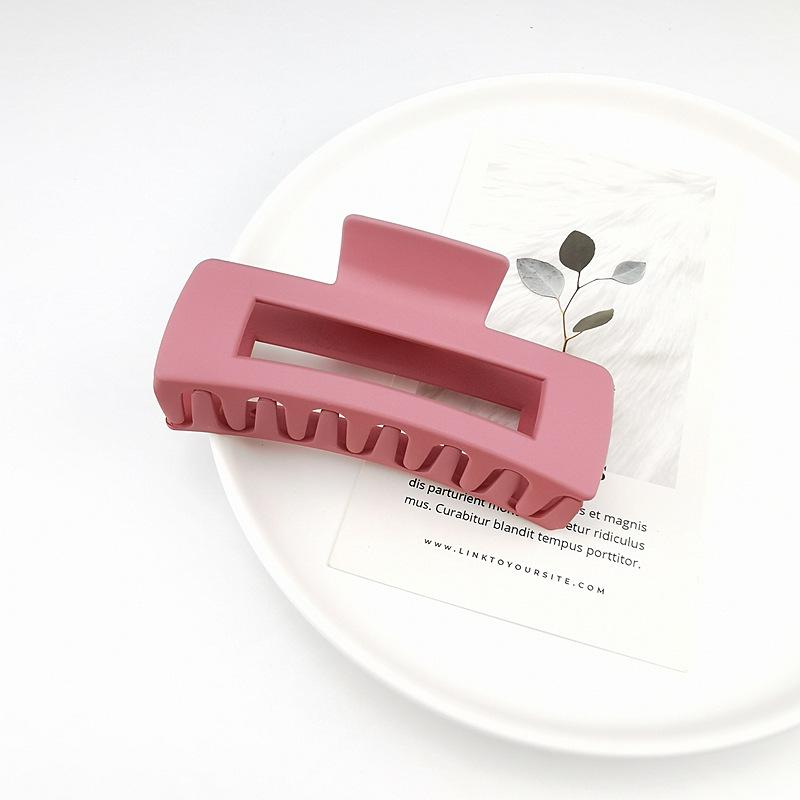 Matte Square Retro Acrylic Hair Claw Clip for Women