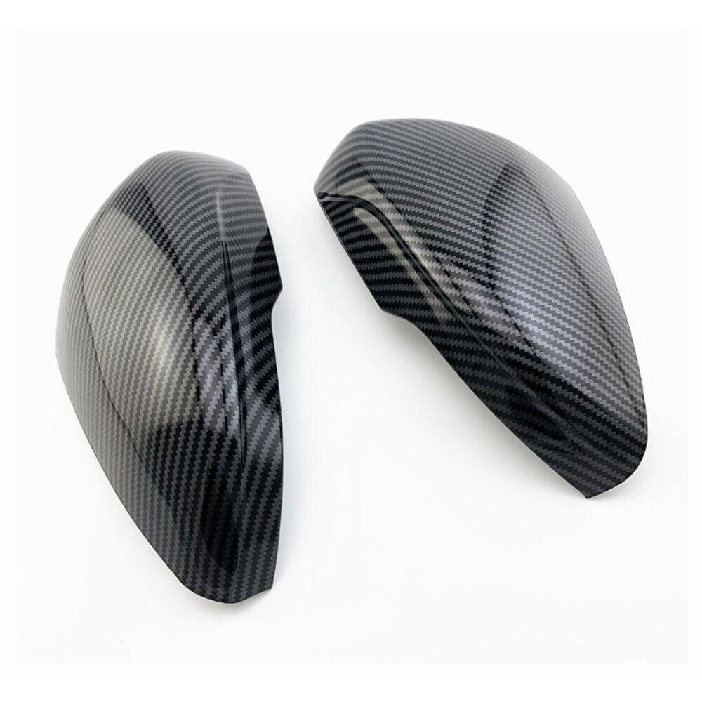 For Ford Focus MK4 2019-2025 LHD Rearview Side Mirror Cover Wing Cap Replacement Exterior Door Rear View Case Trim Carbon Fiber