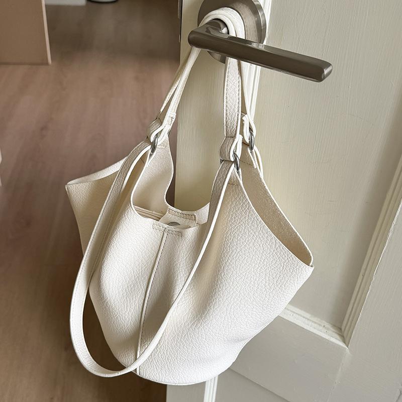Korean Version of High-value Niche Fashion Bag 2025 Summer New Bucket Bag Large-capacity Shoulder Tote Bag Women