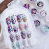 1Jar Colorful Iridescent Laser Nail Glitter Decoration Mixed Colors Sequin Flakes Manicure Accessories Diy Nail Art Design
