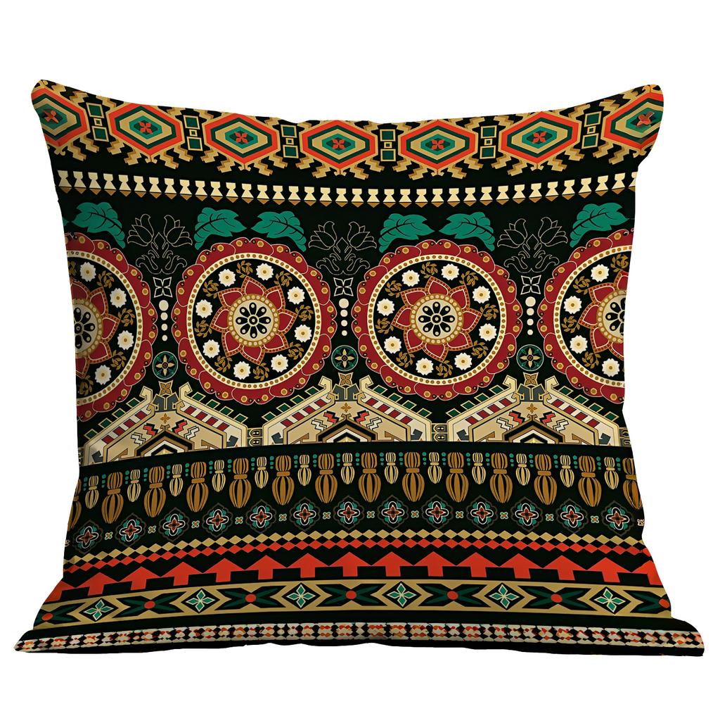 Bohemian Ethnic Style Pillow Cover Living Room Sofa Cushion Hotel Teahouse Pillow Cushion Cover Premium Durable