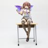 23cm Devil Girl Lumiru with Desk Native Pink Cat Mataro Girls Anime PVC Action Figure Toy Game Collection Model Doll