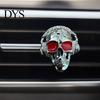 Personalized Car Accessories for Enthusiasts Skull Vent Clips, Metal Head Air Shaped Perfume Clip Freshener Charm, Halloween Auto Interior Accessory