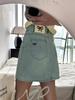 Women's Retro Bow Embroidered Denim Mini Skirt - Summer A-Line Hip-Hugging Style