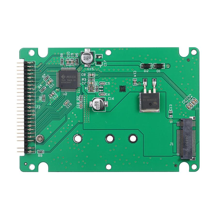 NGFF M.2 SATA protocol SSD to 2.5 IDE 44pin Converter Adapter with Case Black