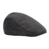 Beret Hat Flap Cabbie Warm Spring Headwear Adjustable Men Plaid Flat Cap Newsboy for Hiking