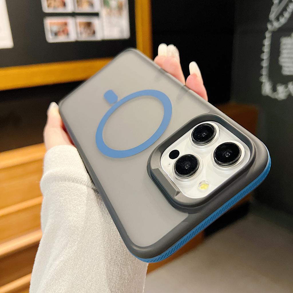 Applicable To Apple 16 ProMax Skin-sensitive Magnetic Suction Phone Case Iphone15 Shield Armor Matte 14 Anti Fall 13 Protective Cover