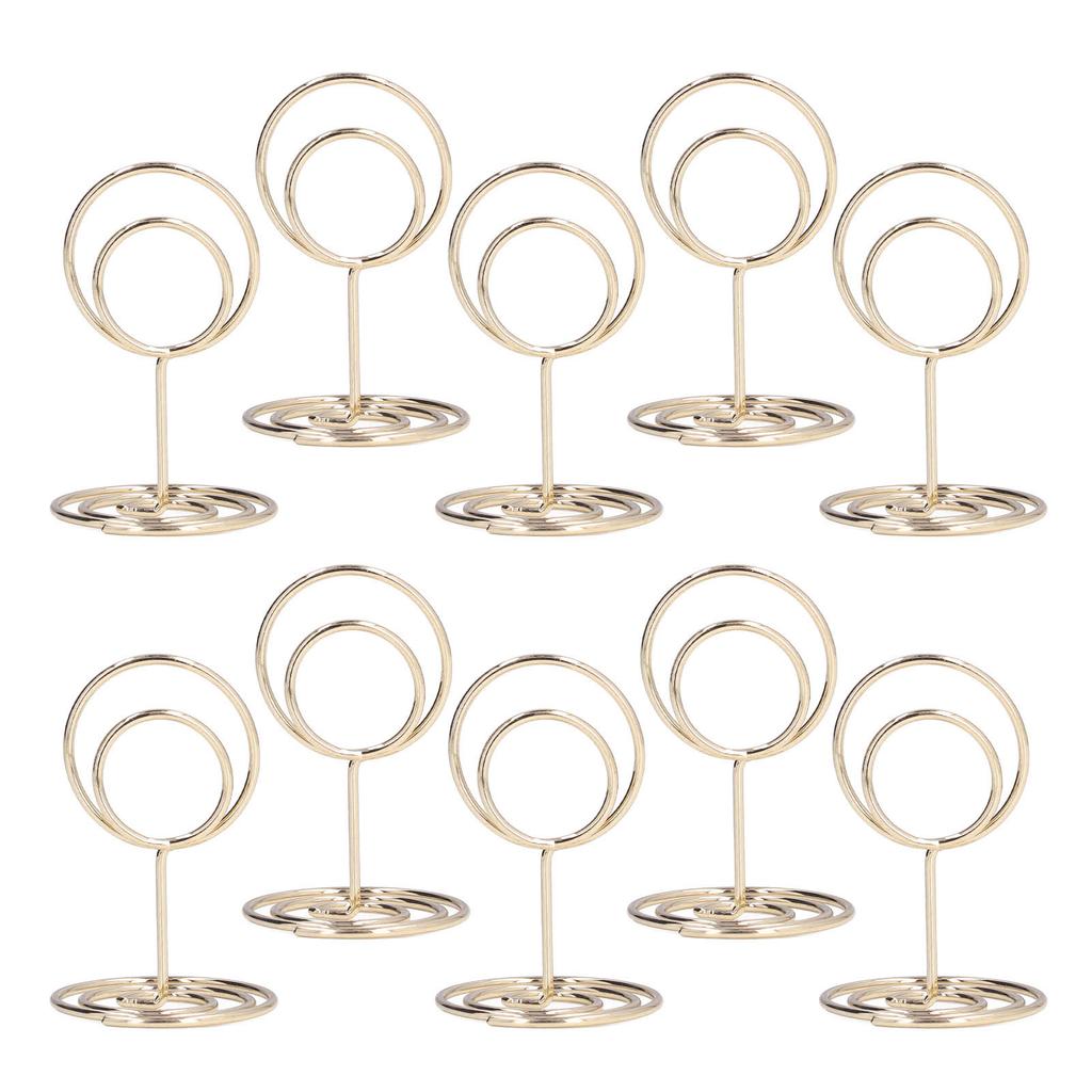 10pcs Table Number Holder Convenient Practical Round Base Reliable Durable Stable Elegant Style