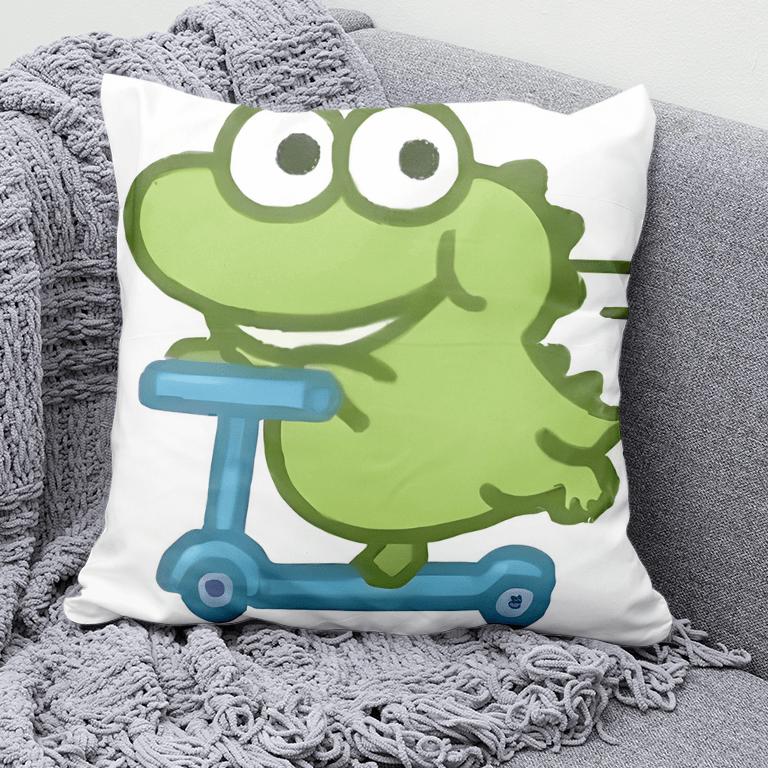 Cute Alligator Sofa Pillowcase Dormitory Decoration Office Living Room Home Pillowcase