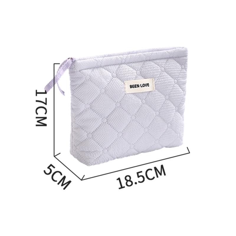 

Стильная портативная косметичка для хранения дорожных принадлежностей и помады фиолетовый