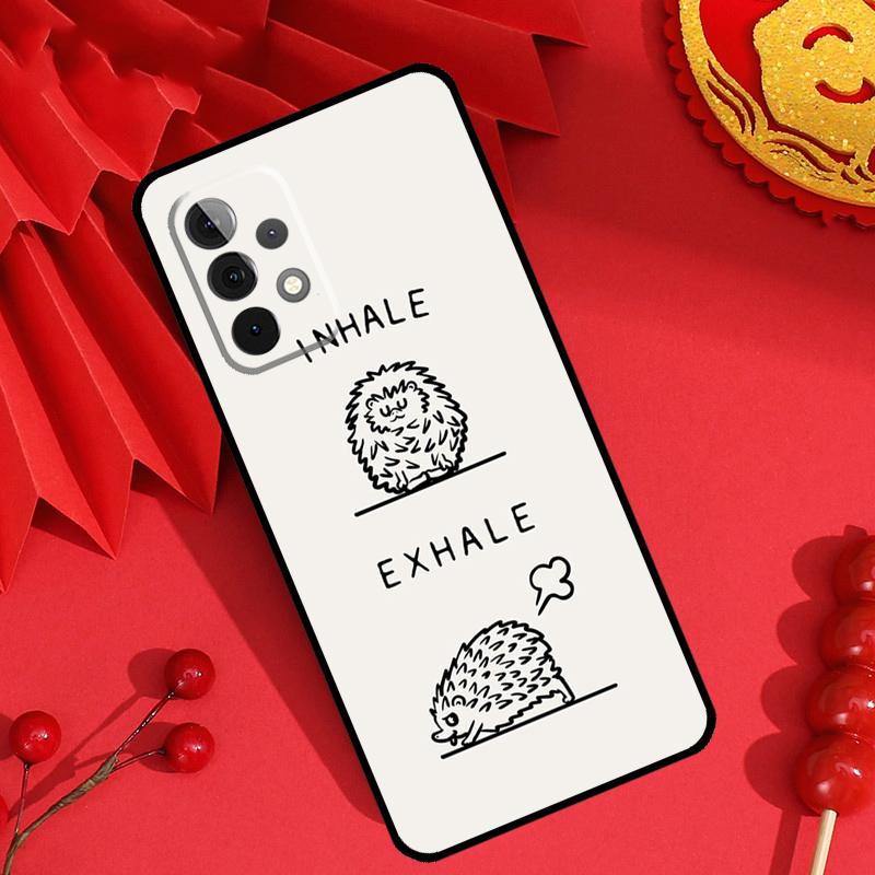 Kawaii Hedgehog Heart Cute Case For Samsung Galaxy M15 M55 M31 M13 M11 M12 M14 M06 M16 M36 M56 M53 M32 M52 M35 M34 M54