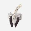 Elegant Hand-Woven Scarf Chain with Bow Decoration Pendant for Bag Strap Modification.