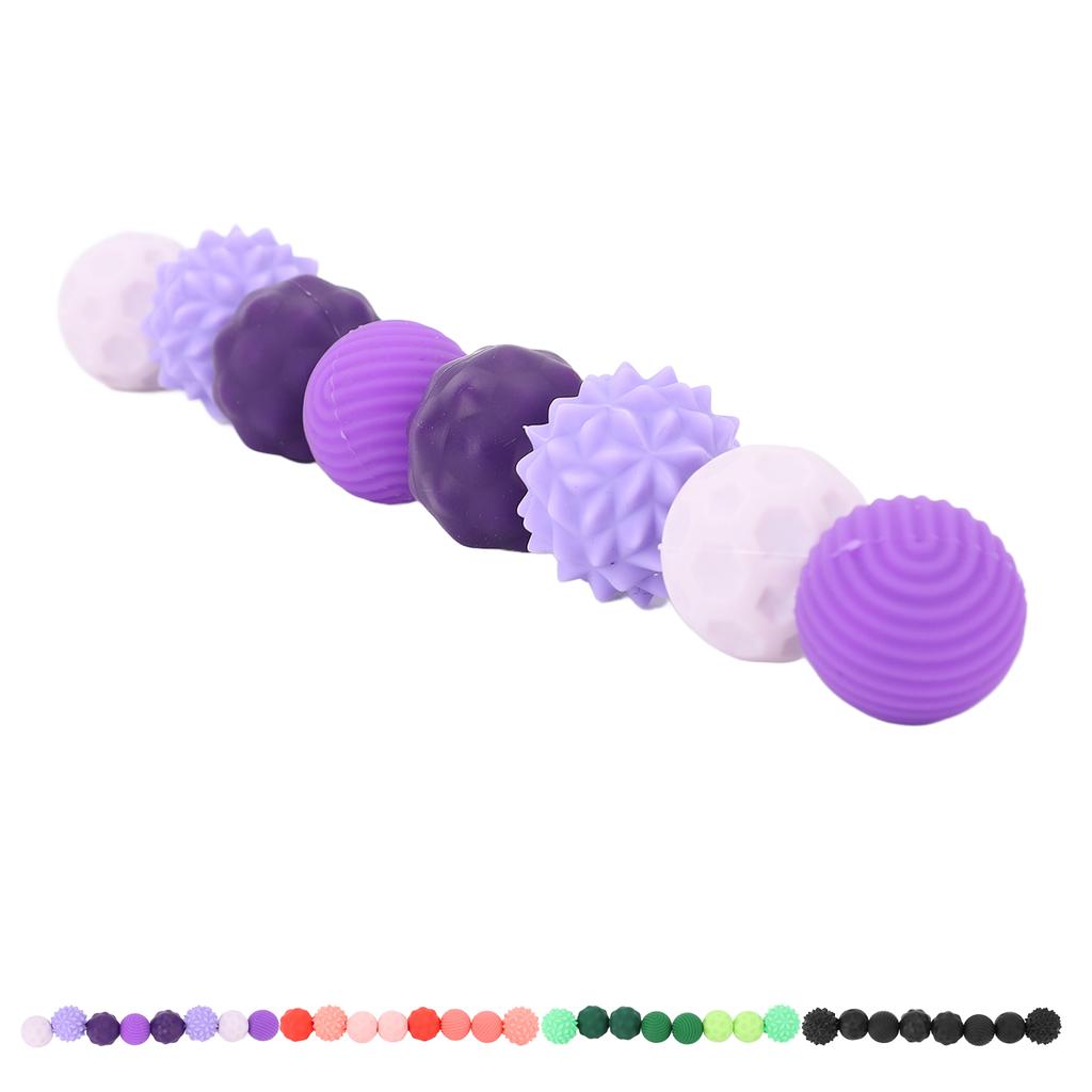 8Pcs Sensory Magnetic Balls High Elasticity Vibrant Colors Textured Fidget Toy Finger Toy