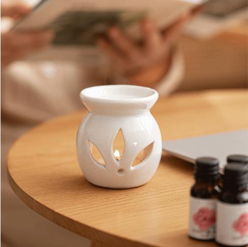 Home Decor Gifts Ceramic Oil Burner Aroma Essential Warmer Aromatic Fragrance Lamp Perfume Wax Melt Burners Tealight Holder