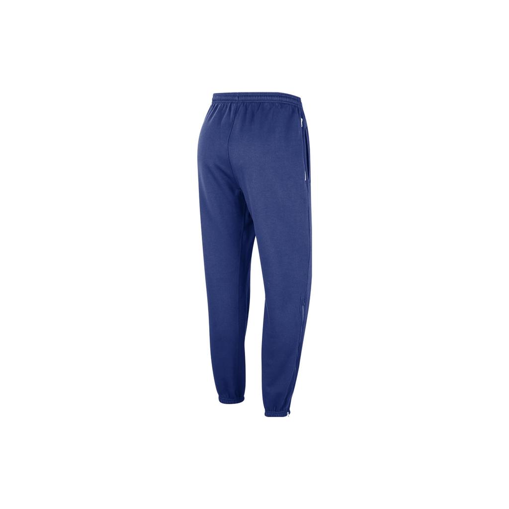 Nike X Kaws NBA Standard Issue City Edition Brooklyn Nets Alphabet Logo Drawstring Jogger Knit Pants Men Bottoms Electrolime-Blue FB4478-495