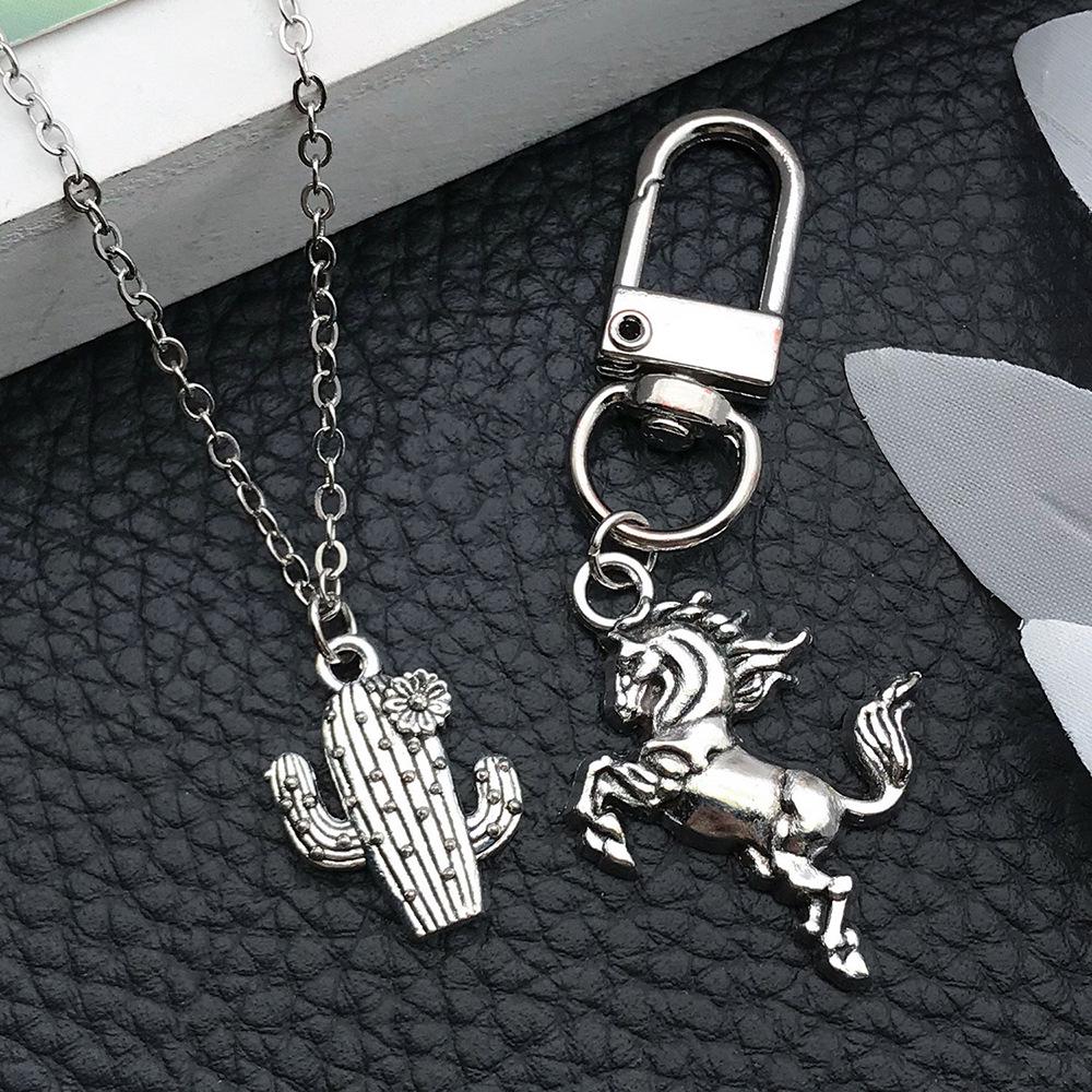 DIY Handmade Western Cowboy Jewelry: Horseshoe, Hat, Cactus Alloy Pendant Bracelet Charm