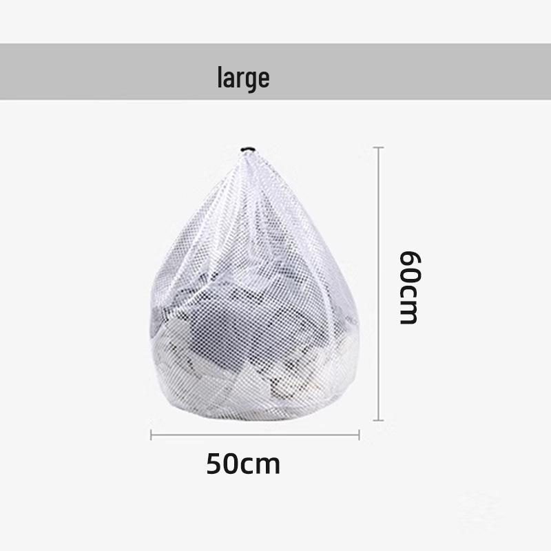 Extra Large Anti-Deformation Mesh Laundry Bag - Thick Protective Drawstring Wash Bag for Washing Machines