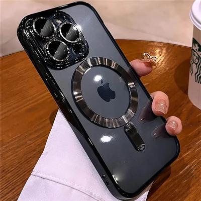 Luxuriöse Telefonhülle mit Beschichtungslinse zum Schutz für das iPhone 11 12 13 14 15 16 Pro Max Plus Mini Magsafe magnetische kabellose Ladeabdeckung