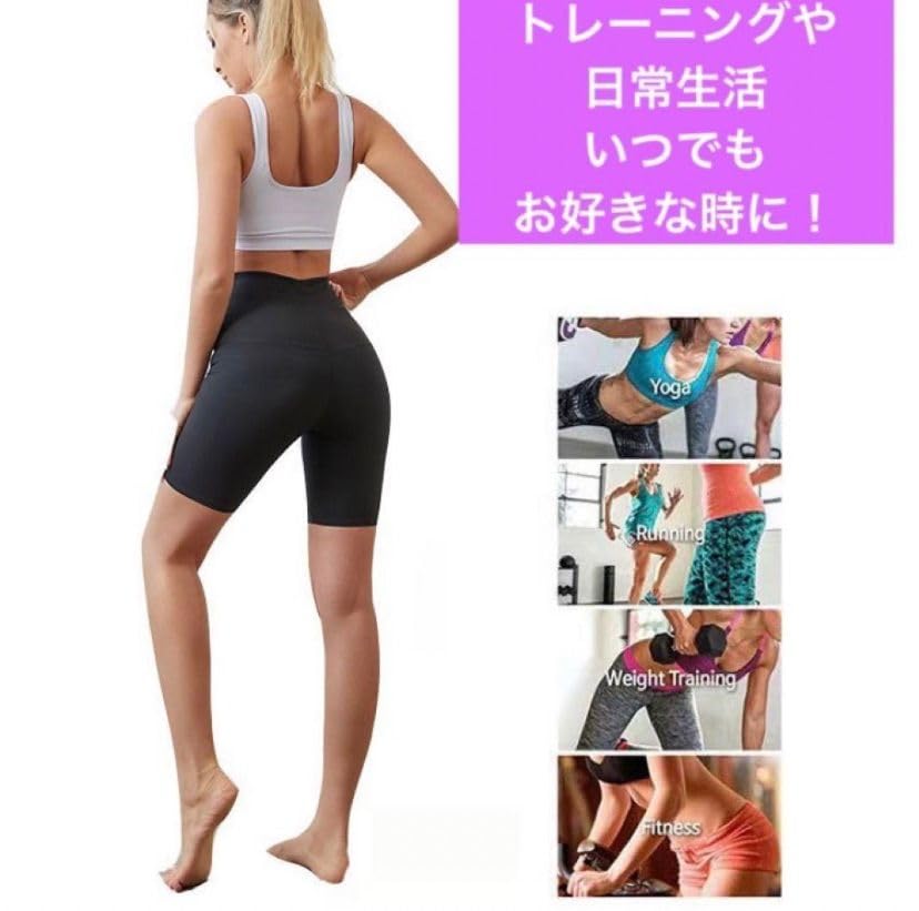 [mistero] [L/XL] Super sweating women's half-length sauna pants, spats, leggings,