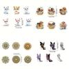 6Pcs/SetDIY Diamond Painting Keychain - Animal, Mandala Pattern, DIY Decoration, Diamond Kit Craft Supplies,