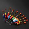 10PCS Fishing Floats Set Buoy Bobber Fishing Light Stick Floats Fluctuate Mix Size Color Float Buoy For Fishing Accessories