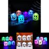 Multicolor Ghost Led Candle Lamp For Halloween Party Decorations And Atmosphere