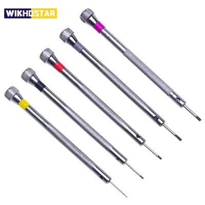 Destornillador de acero de 0,8-1,6 mm para reparación de relojes, herramientas portátiles para quitar correas con mini pasadores de eslabón, herramientas de relojero