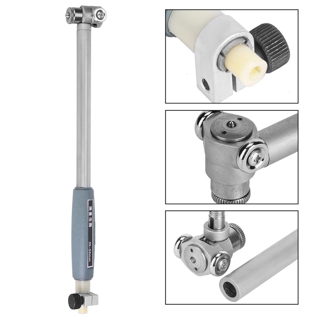 35 50mm Dial Bore Gauge Indicator with Tip Kit Aluminum Alloy Inner Diameter Meter35 50mm