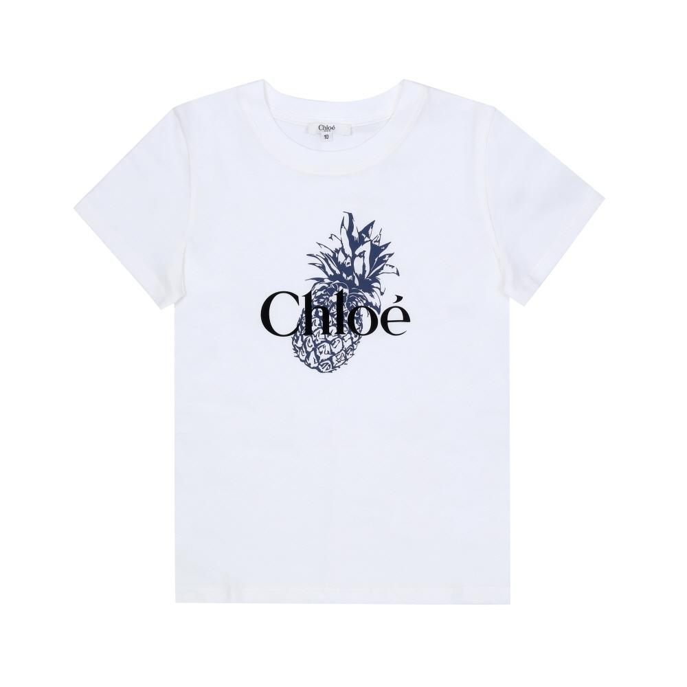 Chloe Kids ShorT Sleeve T shirT Pineapple Logo C20855 117 C20855 117 (10A)