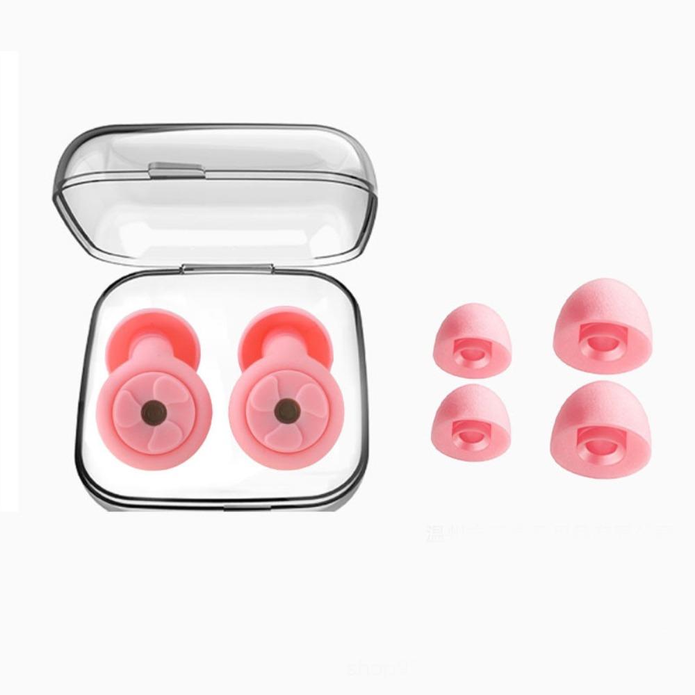 Silicone Earplugs for Sleeping Noise Cancelling Sleeping Ear Plug for Concert Motorcycle розовый