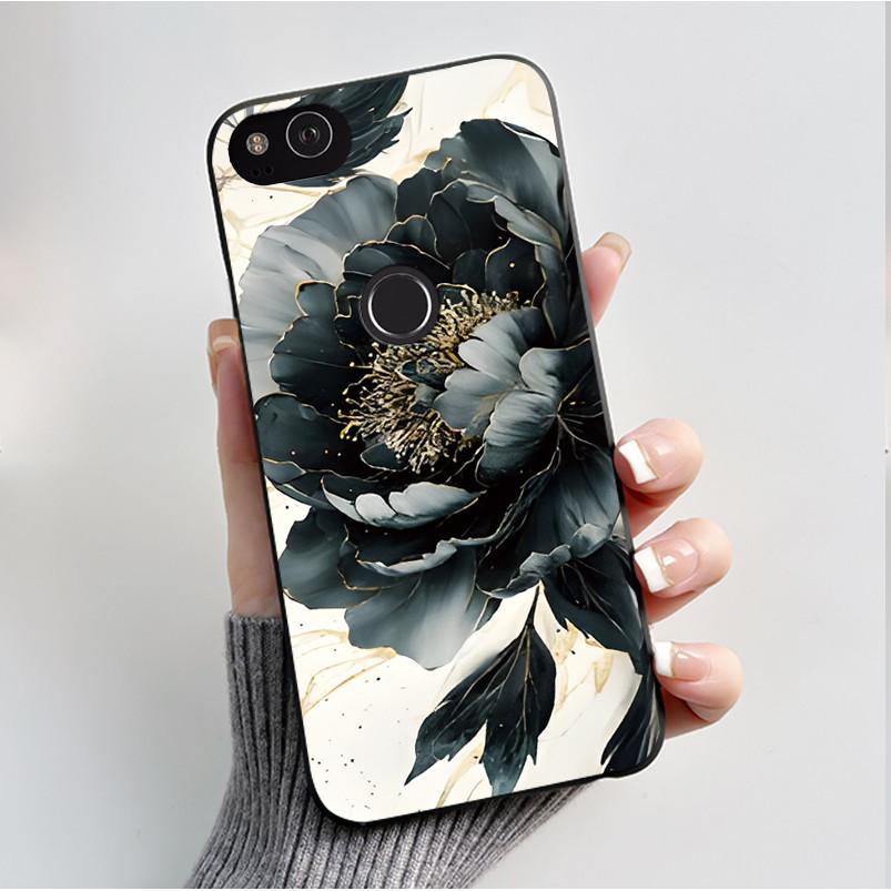 Für Google Pixel 2 Hülle Weicher Schwarzer Silikon-Stoßfänger Schmetterling Handyhülle für Googe Pixel2 2XL Pixel2XL 2 XL Hüllen Fundas Coque