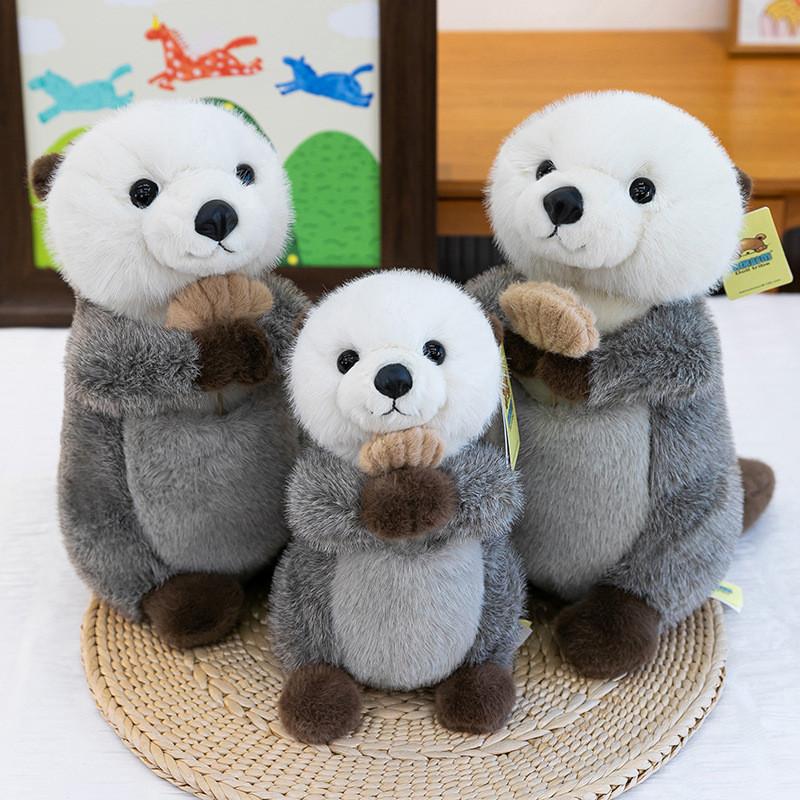 Sea Otter Plush Toy With Magnet Soft Stuffed Animal For Home Decor And Gift