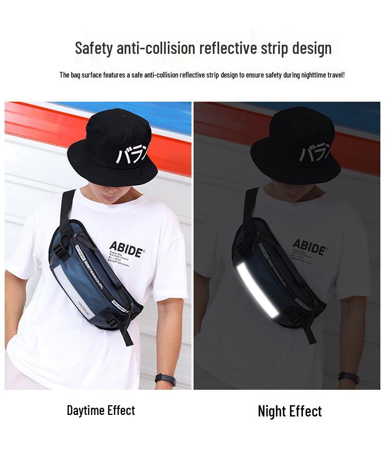 New Fashion Reflective Anti-Theft Waist and Chest Bag for Outdoors & Running