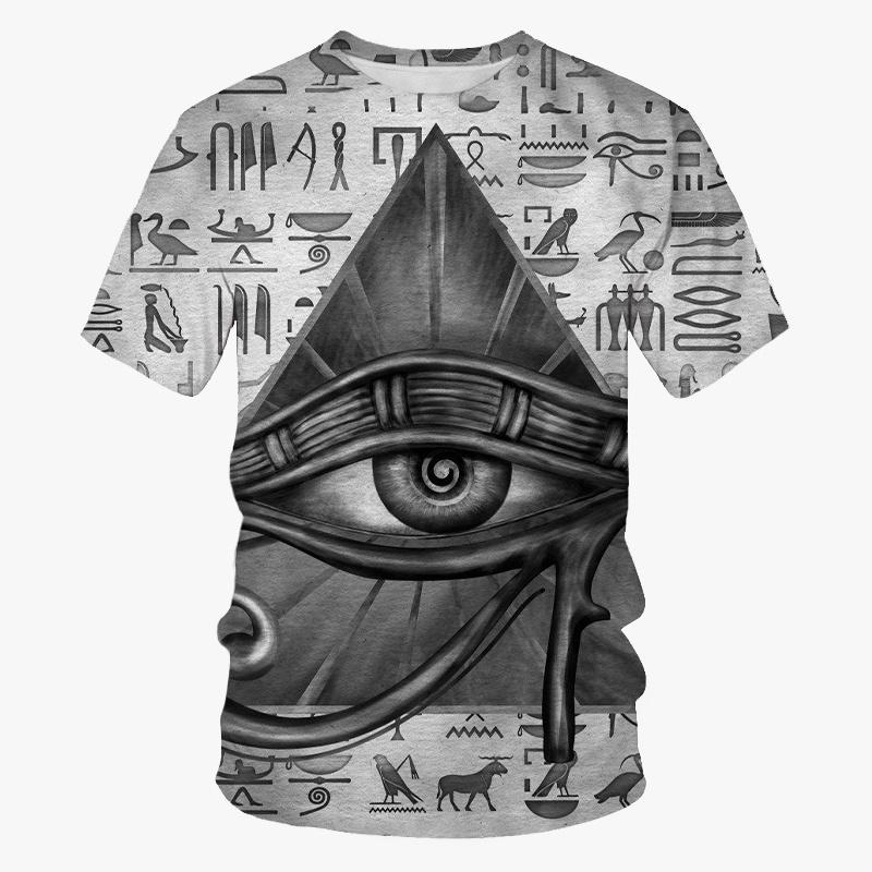 Summer Ancient Egypt 3D Print T-Shirts Streetwear Fashion Harajuku Casual Oversized O-Neck Men's T-shirts