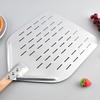 12 Inch Pizza Shovel Stainless Steel Wooden Handle Pizza Turning Tool Anti-scalding Perforated Bakeware Maker Pizza Turning