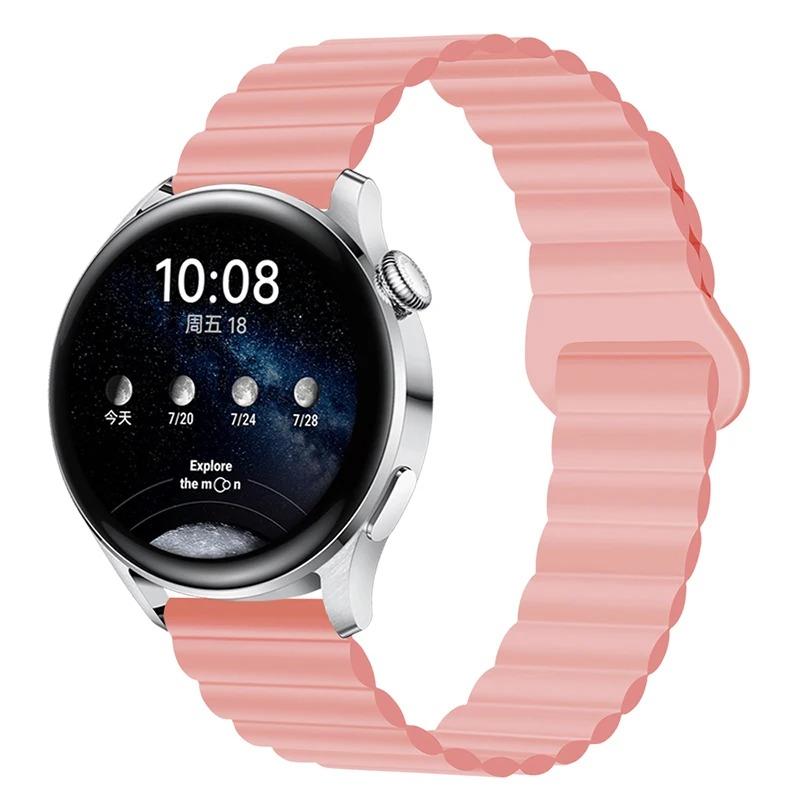 Silicone Strap For Samsung Galaxy watch 6 4 Classic 5 pro 3 Magnetic Loop bracelet HUAWEI GT 2 2e Pro 3 4 20mm 22mm Watch band