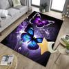 Neon Butterfly Dreamscape Office Rug Chair Mat, Entryway Carpet, Suitable for Front Door, Bedroom, Living Room, Desk, Holiday Gift