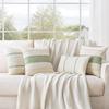 Cotton Thread Splicing Pillow American Pastoral Style Living Room Sofa Pillow Woven Cushion Retro Imitation Cotton Linen Pillow Case