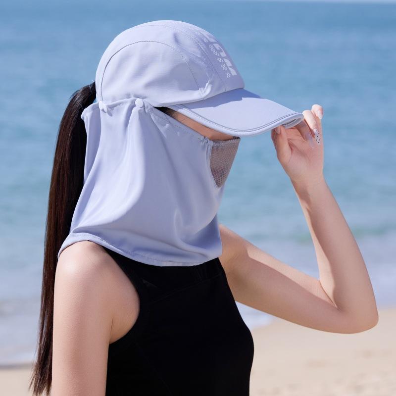 A Variety Of Ways To Wear Face Masks, Sunscreen Caps, Children'S Summer Outdoor Sunshade Peaked Caps, Removable Face Masks, Shawls, Sports Caps