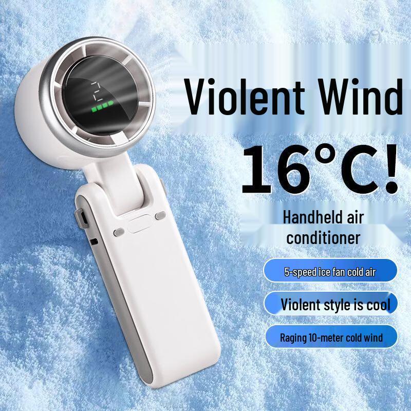 KALAIAO Portable Handheld Cooling Fan High-Speed Handheld/Neck Fan