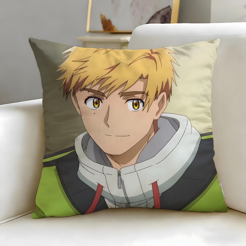 popular anime Medalist Cushion Cover Soft EasyWash Pillow Case Versatile for Couch Bed Travel and Office