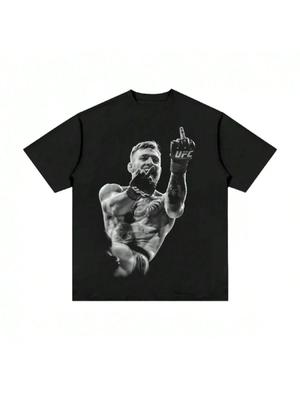 2025 New Retro  Portrait Classic Ufc Star Print Women Men's T-Shirt Cotton Fashion Y2K Top Summer Short Sleeve Clothing Tee1