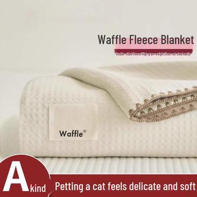 Thickened Coral Fleece Winter Blanket - Warm Office Nap Shawl for Sofa or Bed