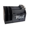 6-compartment Desk Organizer for Paper Clips, Envelopes And Stationery Items.