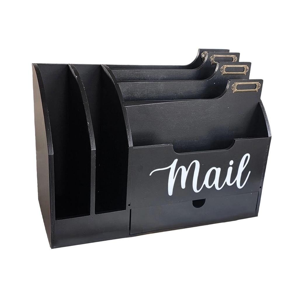 6-compartment Desk Organizer for Paper Clips, Envelopes And Stationery Items.