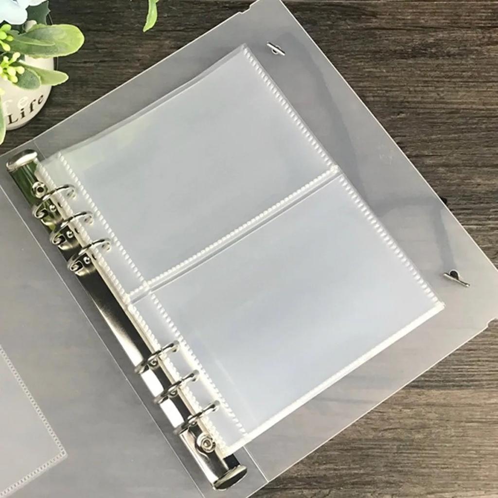 10pcs A5 Binder Sleeves 1P 2P 4P Photo Album Binder Refill Inner Cards Photocard Refill Bags Pockets For Mini Instax Name Card