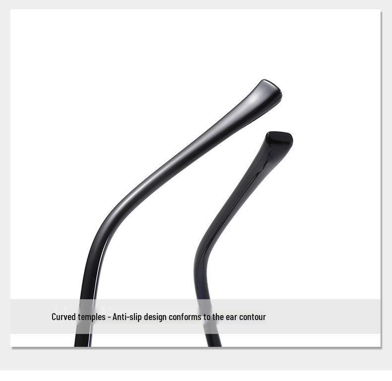 2025 TR90 Korean Style Large Frame Double Bridge Anti-Blue Light Eyeglasses with Plain Lenses - Model OZ 260.